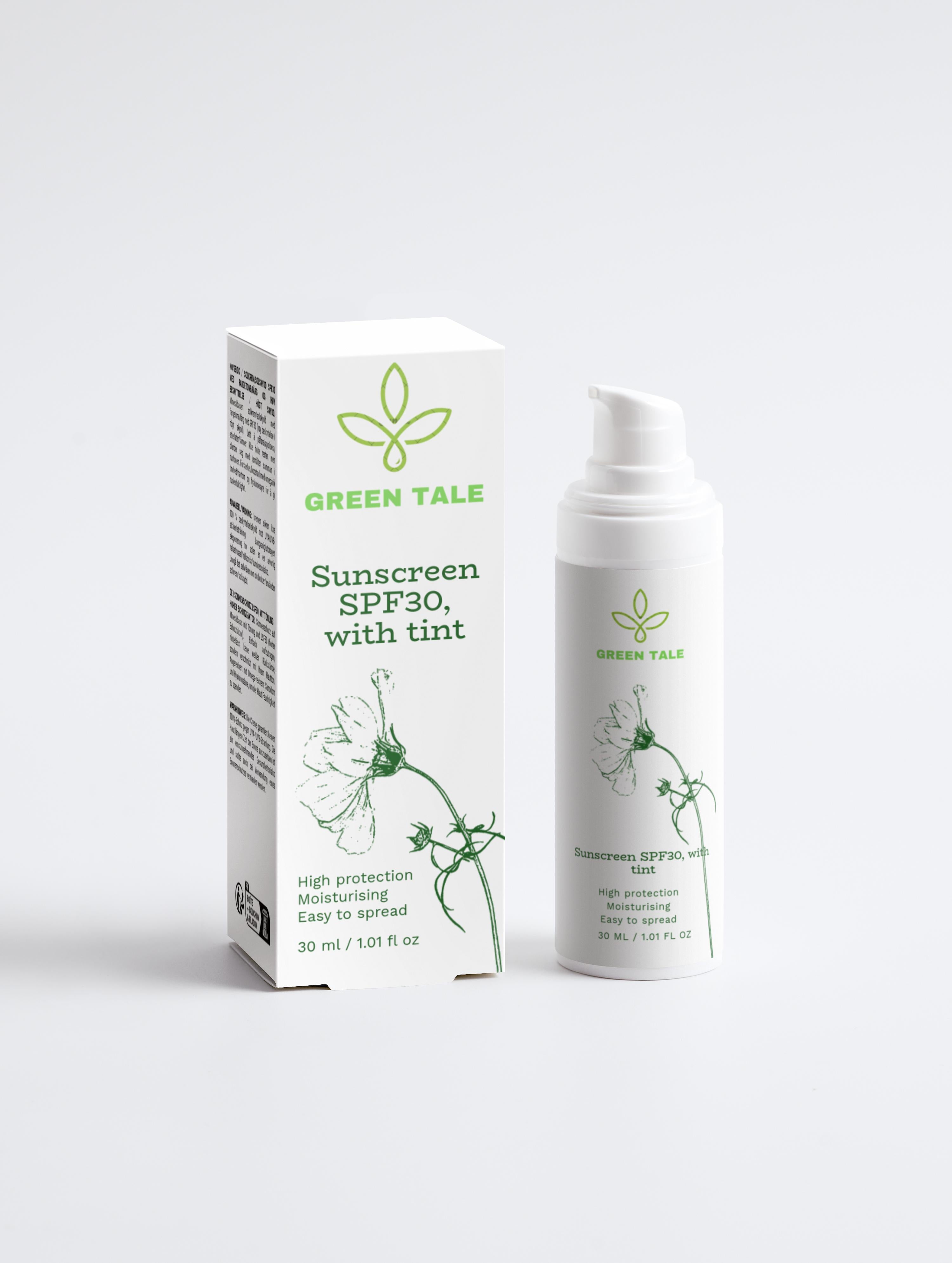 Sunscreen SPF30, with tint
